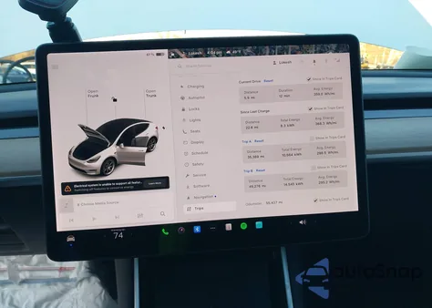 2020 Tesla Model Y Long Range Dual Motor All-Wheel Drive из США, поврежденный, VIN 5YJYGDEEXLF044247